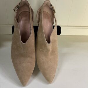 Cole Haan Tan Suede and Leather Heels